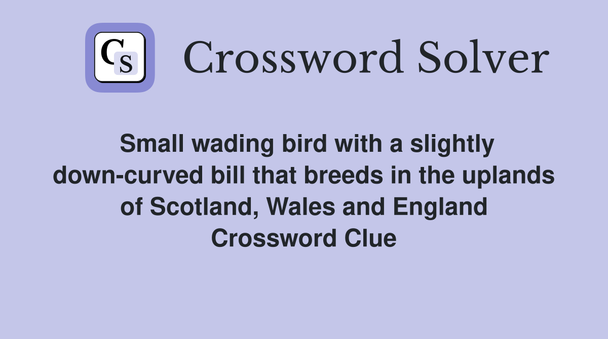 Small wading bird with a slightly downcurved bill that breeds in the